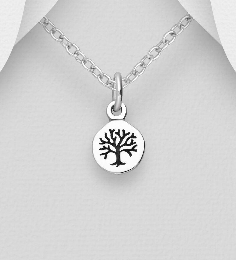 Livets träd / Tree of life – Litet – silversmycke, hänge 1